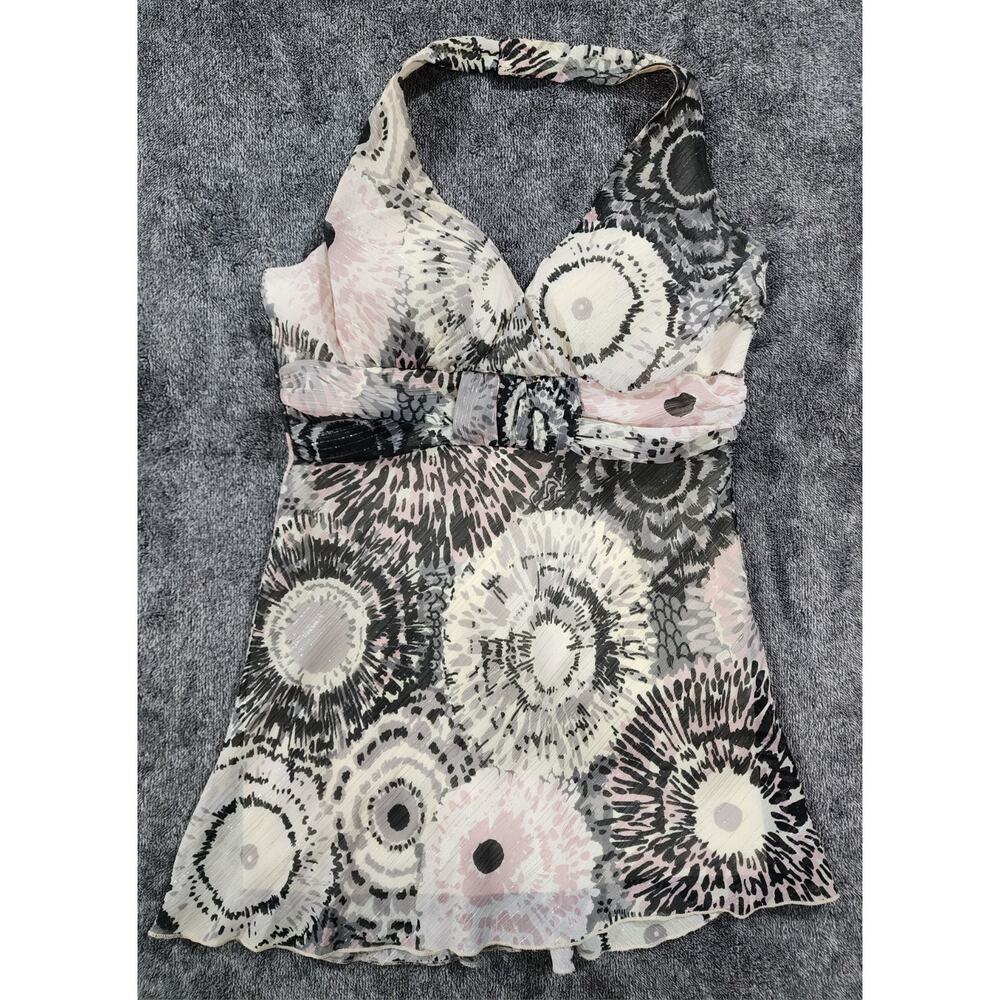 VINTAGE Charlotte Russe Halter Top Womens Large, Padded Top, Elastic Back